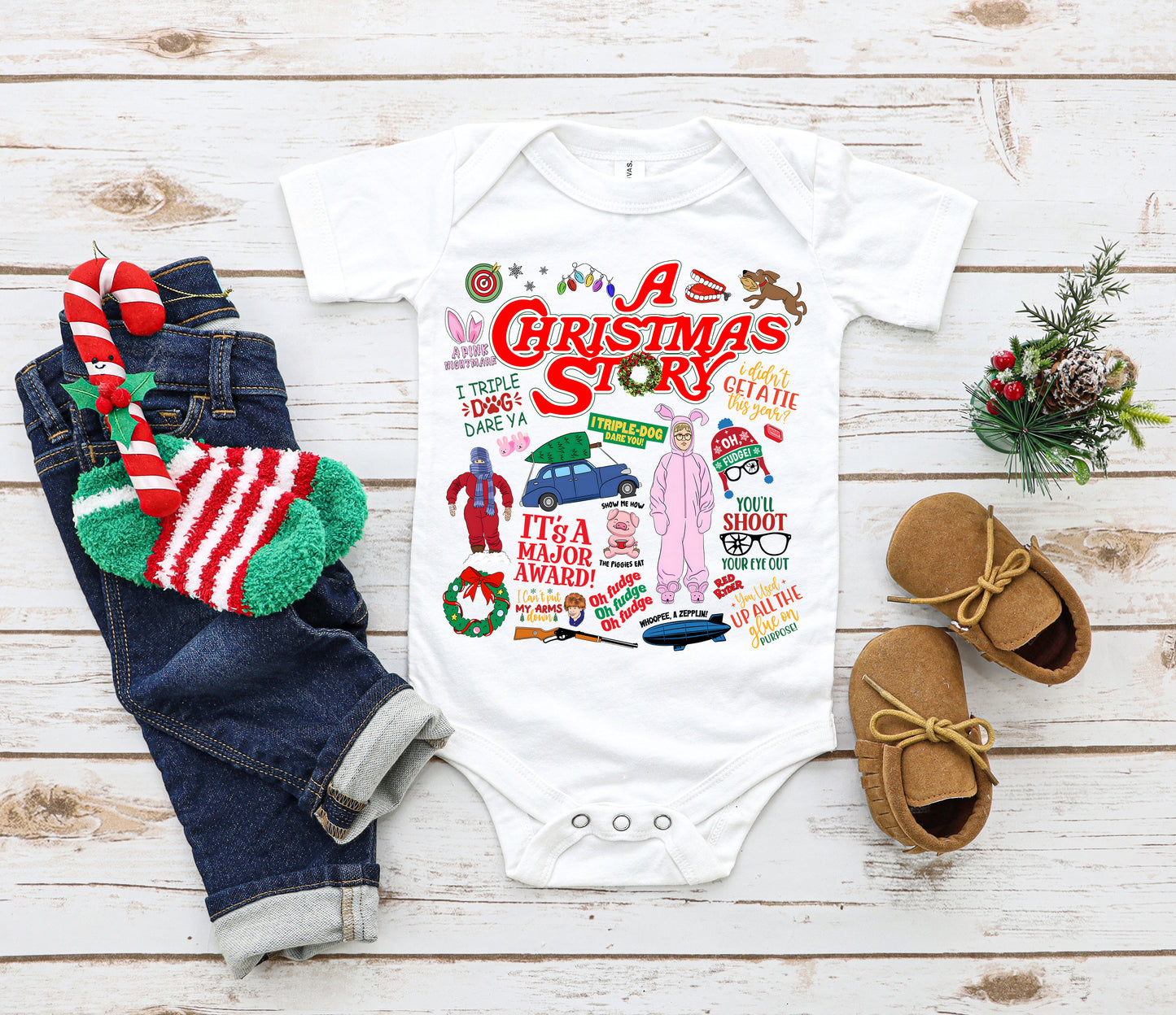 Christmas Story Baby Bodysuit
