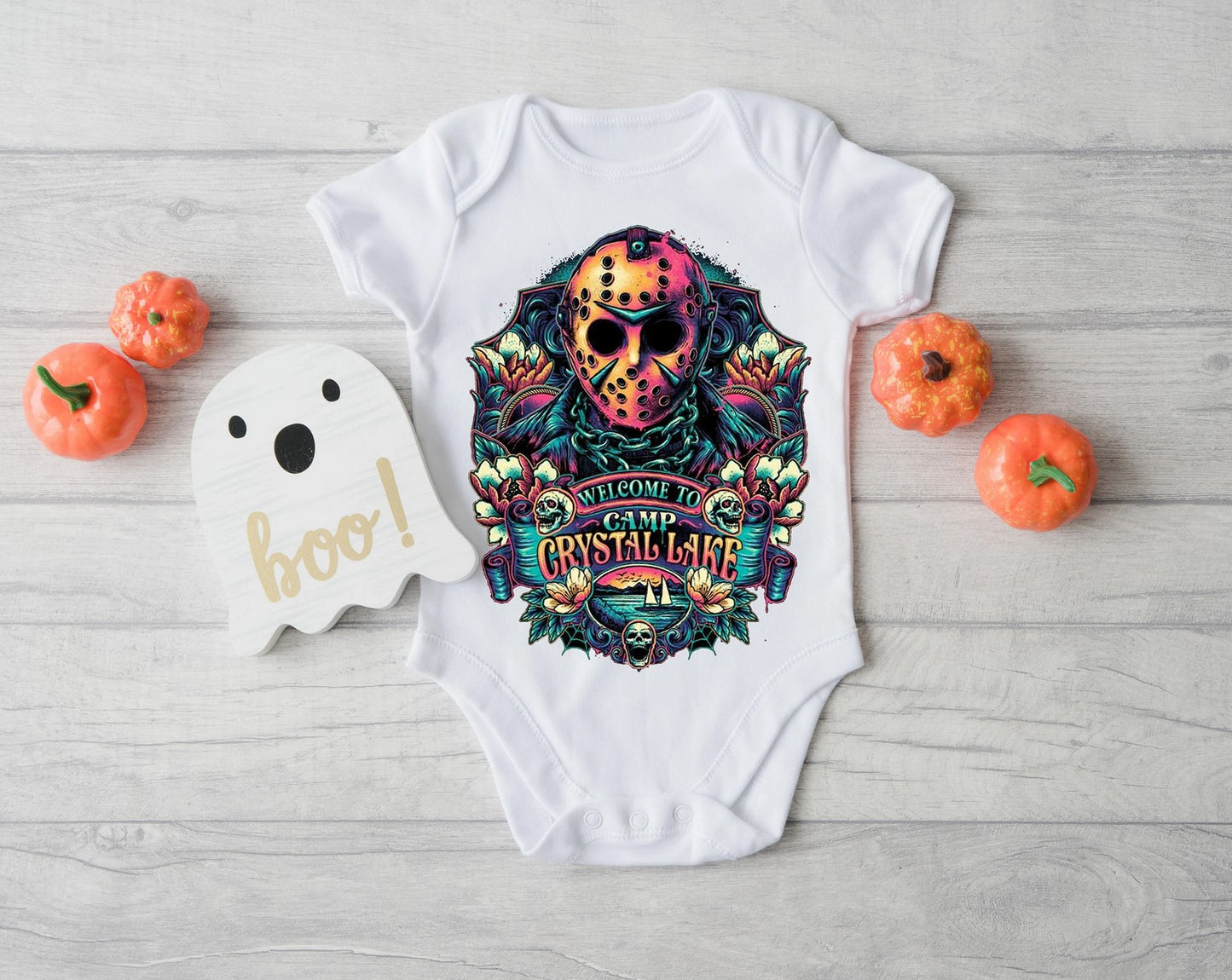 Camp Crystal Baby Bodysuit