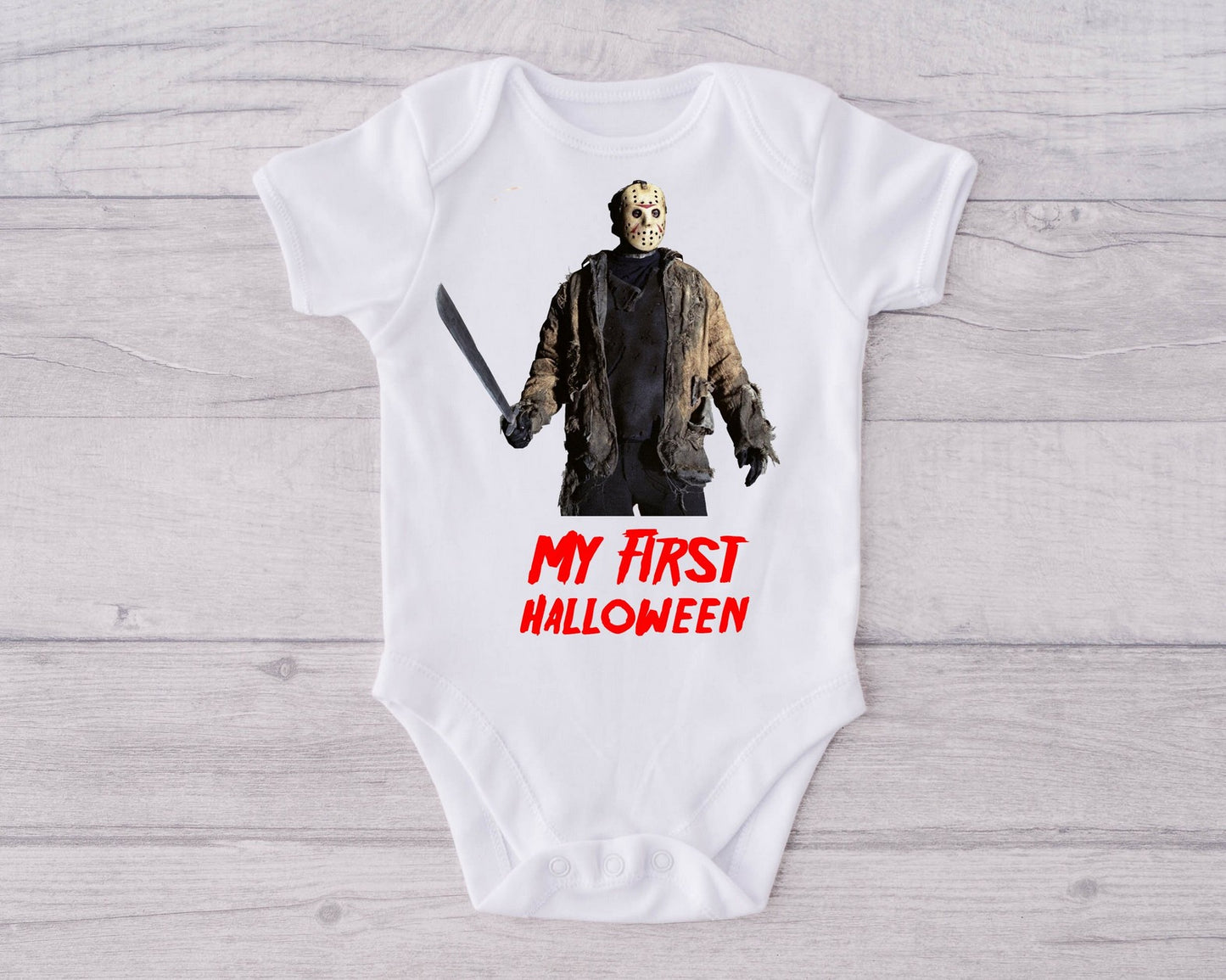 Friday The 13th Baby Body Creeper | First Halloween | Halloween Baby Creeper